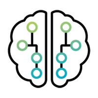Icon of two halves of a brain with wiring inside